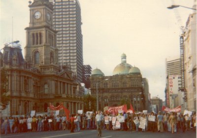 Protest in support of Gough Whitlam after the constitutional coup, Sydney.