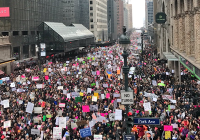 New York anti-Trump protest.