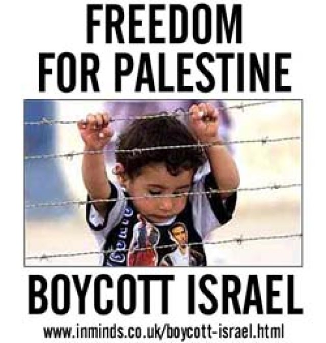 Freedom For Palestine - BoycottIsrael poster.