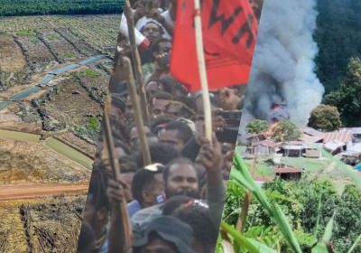 Deforestation in West Papua, protests, Indonesian attacks on West Papuan vilages
