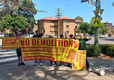 housing activists at waterloo