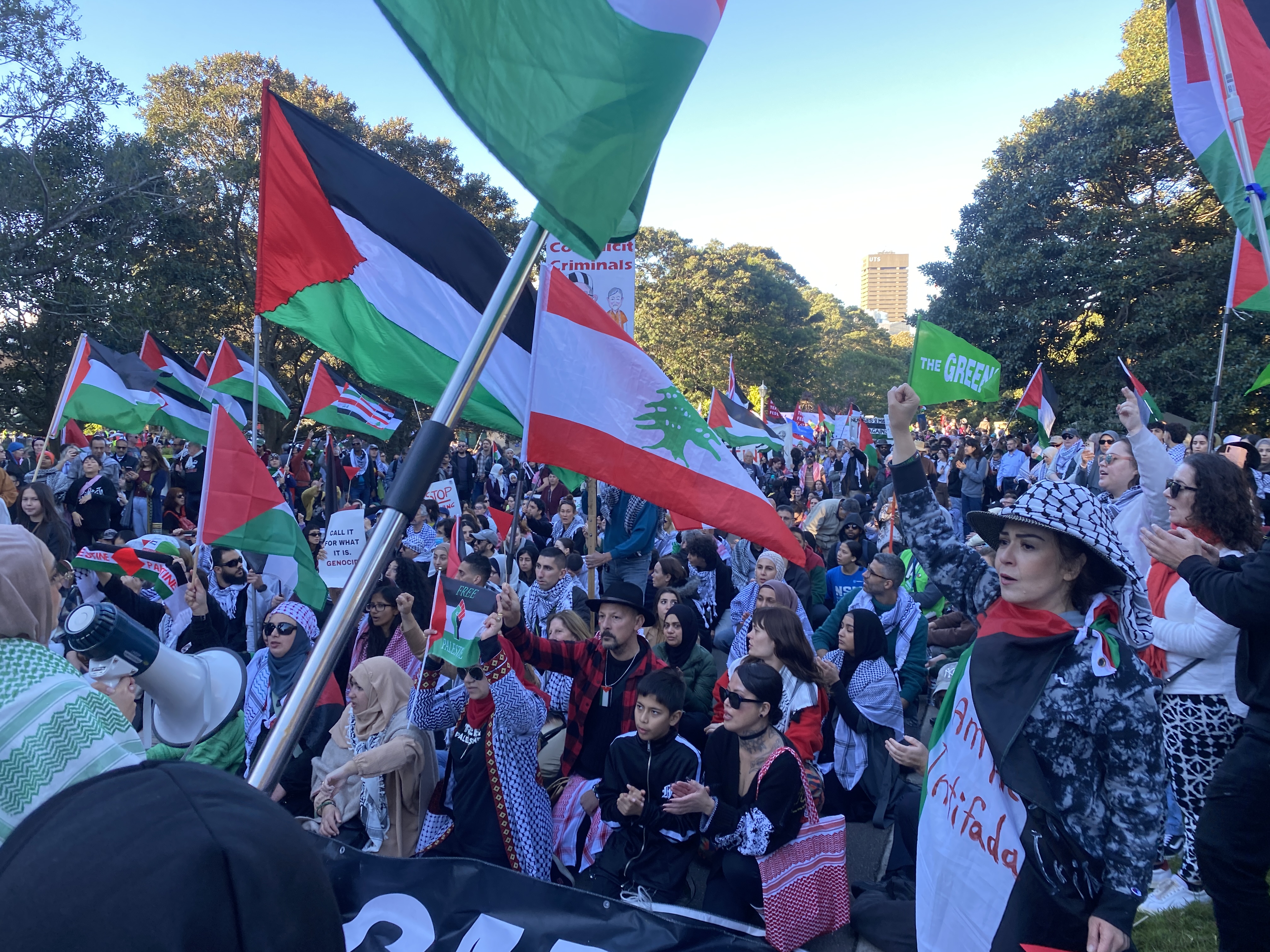 Gadigal Country/Sydney protest for Gaza