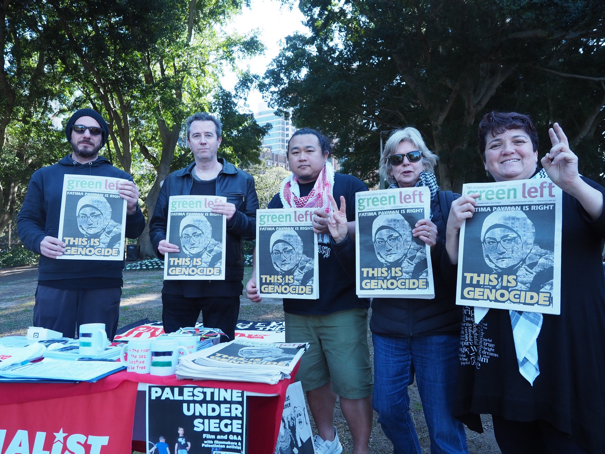 Green Left stall in Sydney