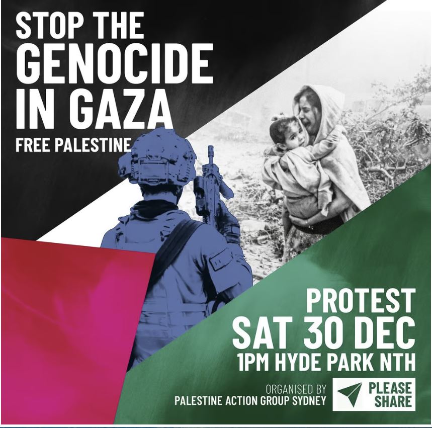 PROTEST: For GAZA: STOP The GENOCIDE! | Green Left