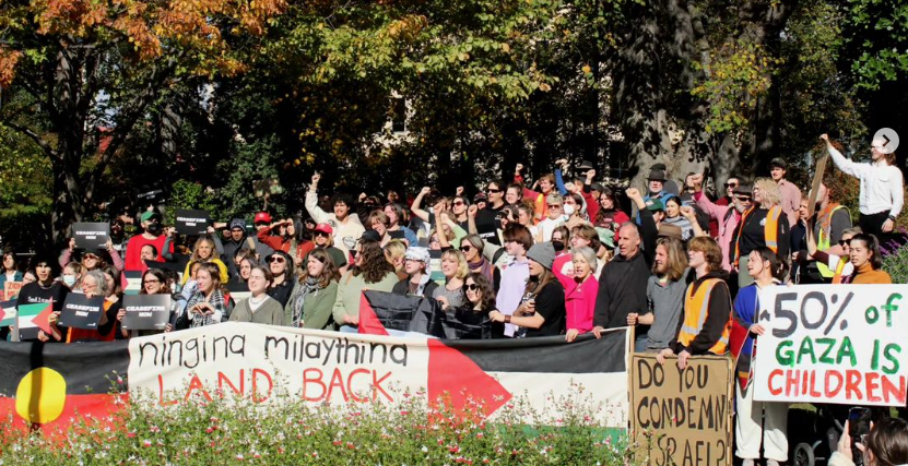 strike for Palestine in Hobart