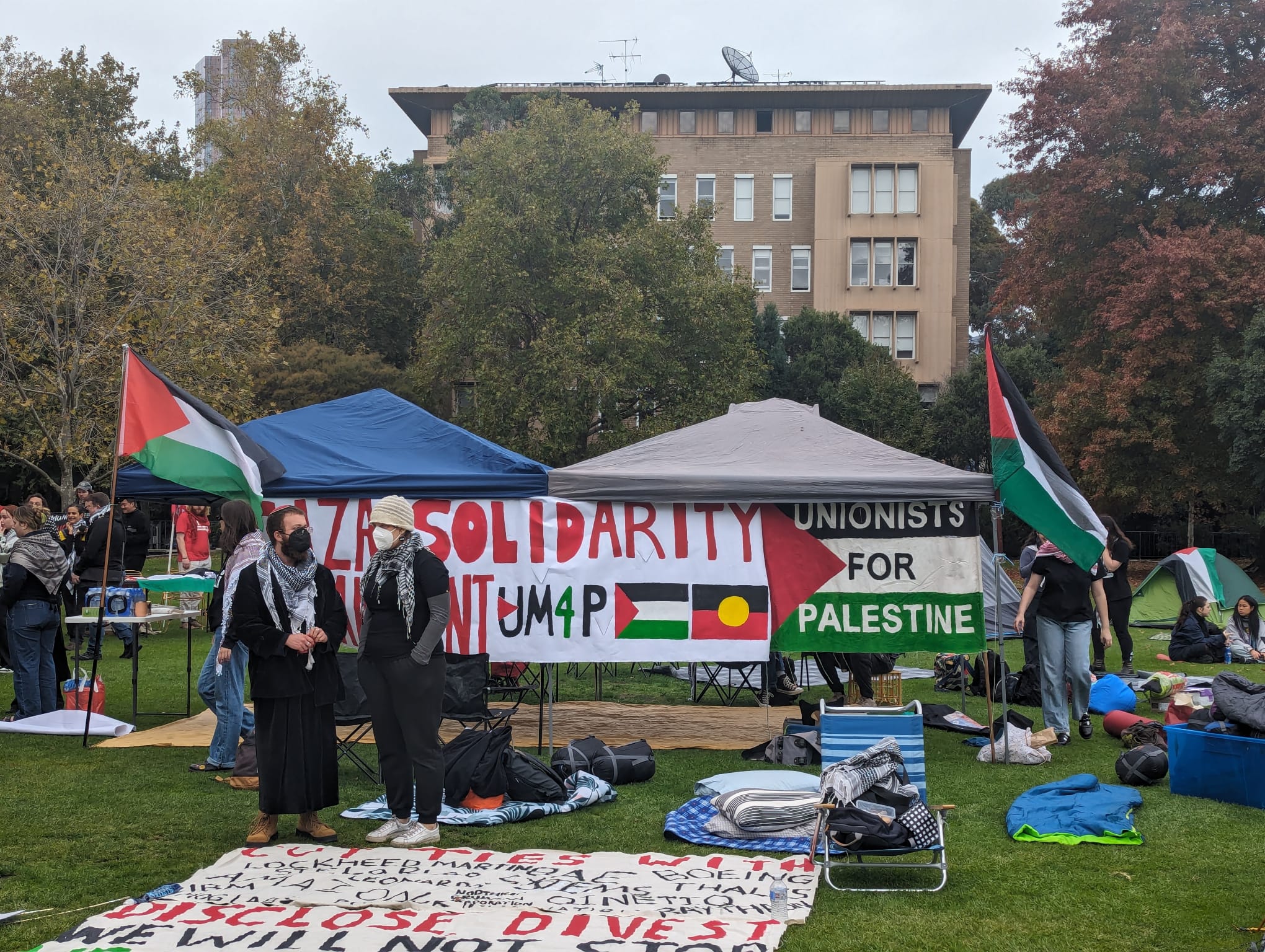 University of melbourne encampment