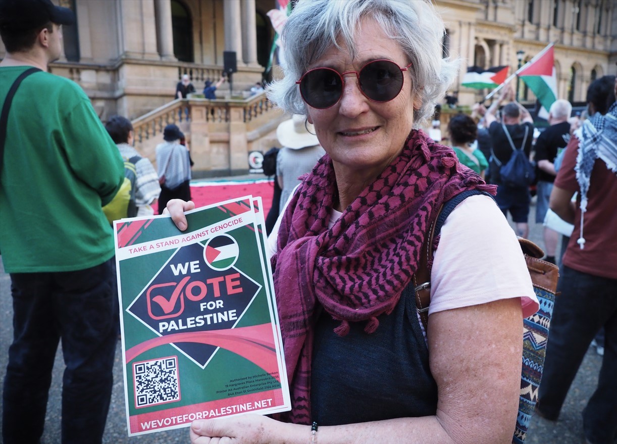 Vote for Palestine, Gadigal Country/Sydney, September 1