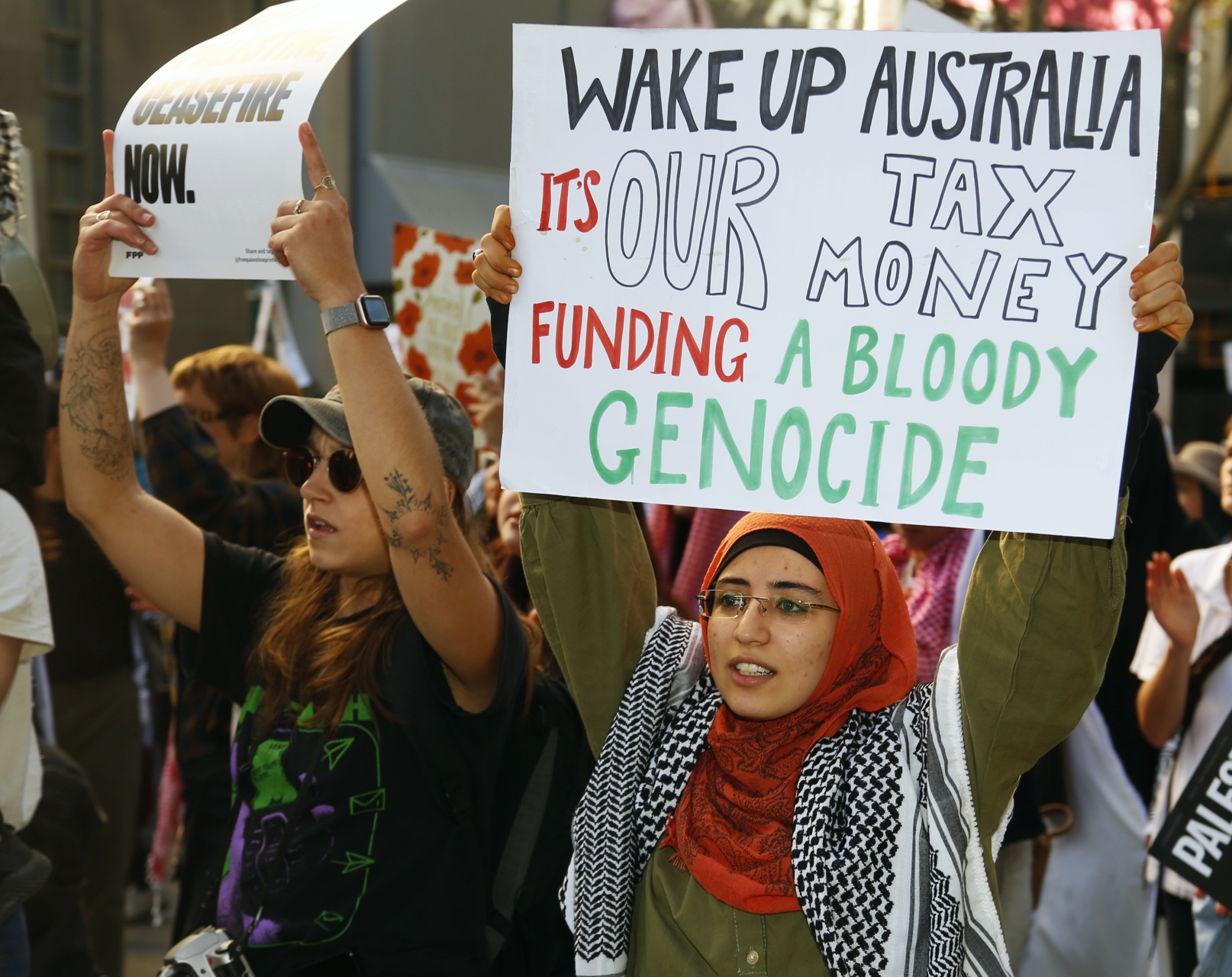 Australian taxes fund genocide, Naarm/Melbourne, May 12