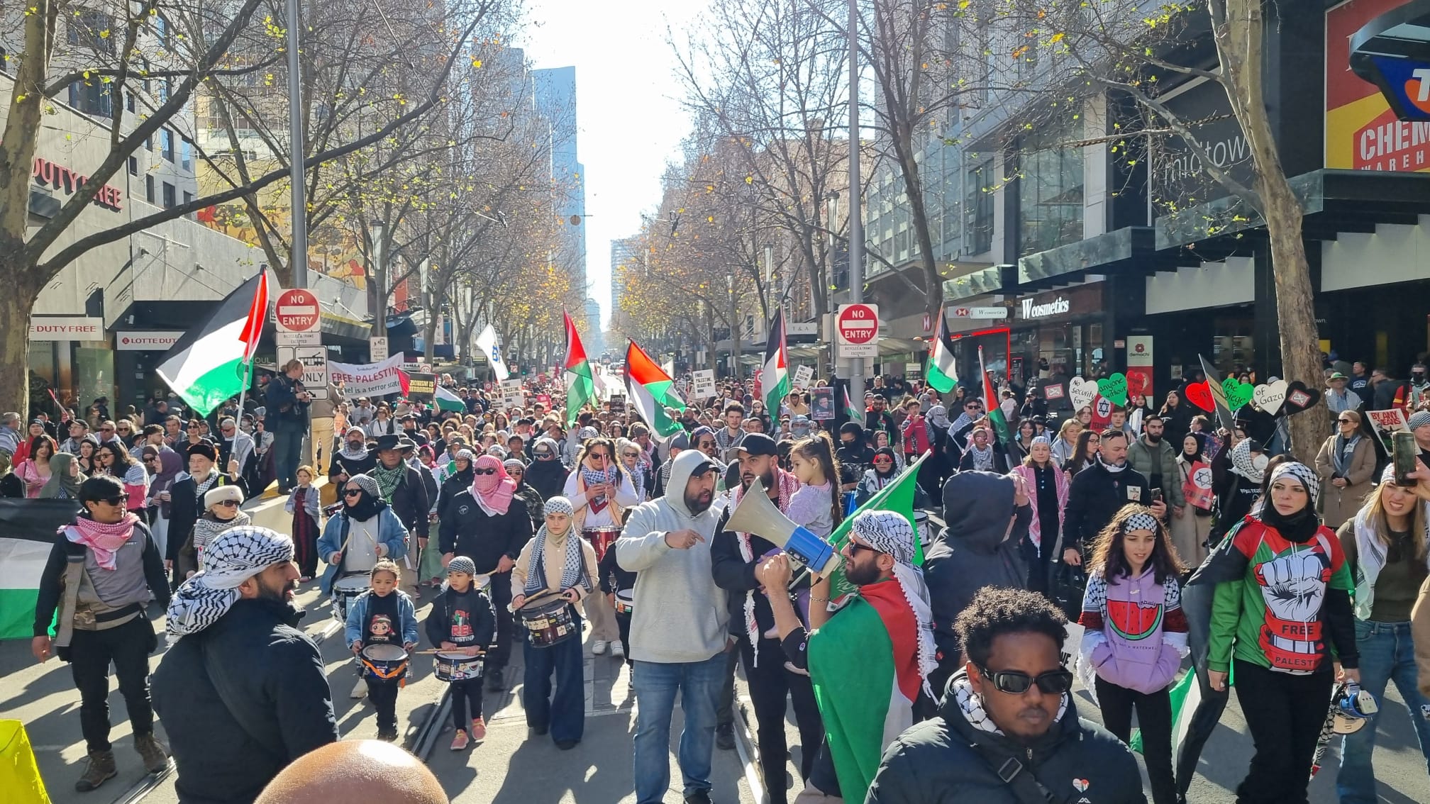 palestine protest in melbourne