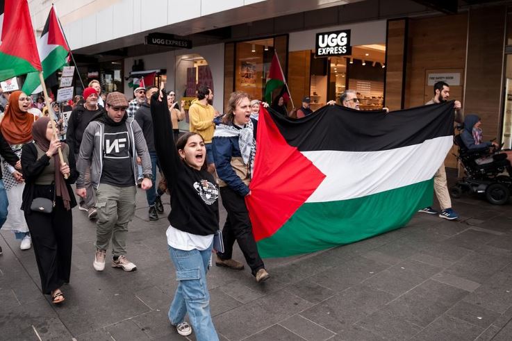 wollongong protest for palestine