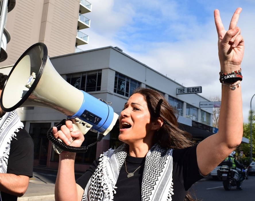 Protesting for Palestine, Kaurna Yerta/Adelaide, September 22