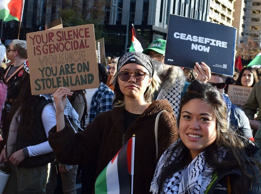 Your silence is genocidal, Kaurna Yerta/Adelaide, June 2